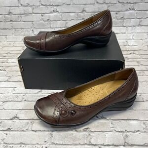 Hush Puppies Women's Alter Pump Women‎ 7.5 M Slip On Leather Brown